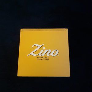 Zino small yellow all wood empty cigar box9